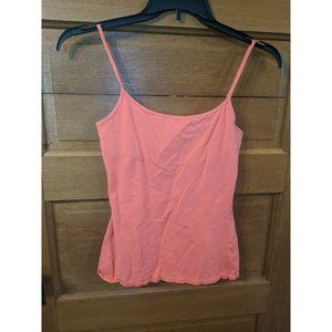 Maurices Coral Pink Basic Adjustable Strap Cami Size S Built in Bra